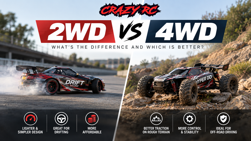 2WD vs 4WD RC Cars: Which One Should You Buy?