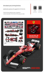RASTAR 1:18 Ferrari SF-25 Formula 1 Remote Control Car