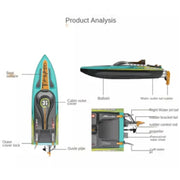 TORNADO 50KM/H Anti-Rollover Electric Brushless Remote Control Speedboat