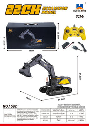 Huina 1592 1:14 22CH 2.4GHz Engineering Construction RC Excavator Vehicle