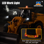 Huina 1552 1:16 11CH RC Loader Bulldozer Alloy Engineering Construction Truck with Lights