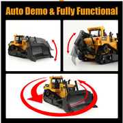 HUINA 1554 1:18 11CH Remote Control Heavy-Duty Bulldozer