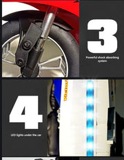 HC-802 20km/h Motorcycle Self Balancing 6-Axis Stunt Racing 360 Degree Drift Bike