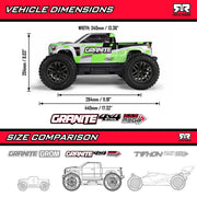 ARRMA 1/10 GRANITE MEGA 665 RC Monster Trucks