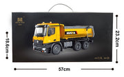 Huina 1573 1:14 RC Dump Truck 10CH 2.4GHz Remote Control Construction Vehicle with LED Lights