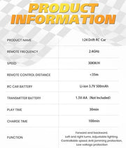 Ford 1:24 Drift RC Car 8605