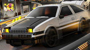 Toyota Sprinter Trueno AE86 Initial D 1:24 Mini RC Car with movable headlights