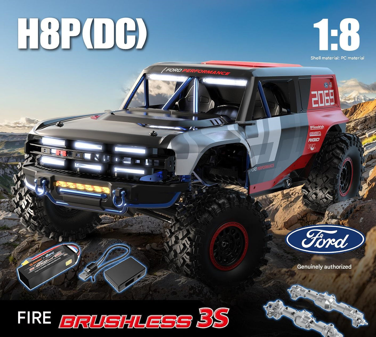 MJX HYPER 1/8  H8P RC Off-Road Car