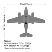 E-flite UMX Me 262 30mm EDF Jet