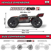 1/8 ARRMA KRATON  EXB 6S RTR Brushless Speed Truck