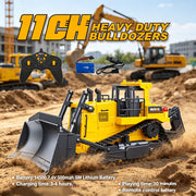 HUINA 1554 1:18 11CH Remote Control Heavy-Duty Bulldozer