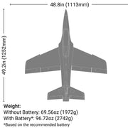 E-flite Habu XS 80mm EDF BNF jet