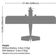 E-flite UMX Turbo Timber Evolution BNF Basic RC Airplane with AS3X & SAFE