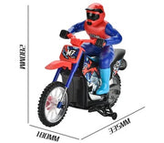 1/10 2.4GHz Electric Remote Control Spray Drift Racing Stunt Motorcycle with Lights