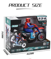 1/10 2.4GHz Electric Remote Control Spray Drift Racing Stunt Motorcycle with Lights