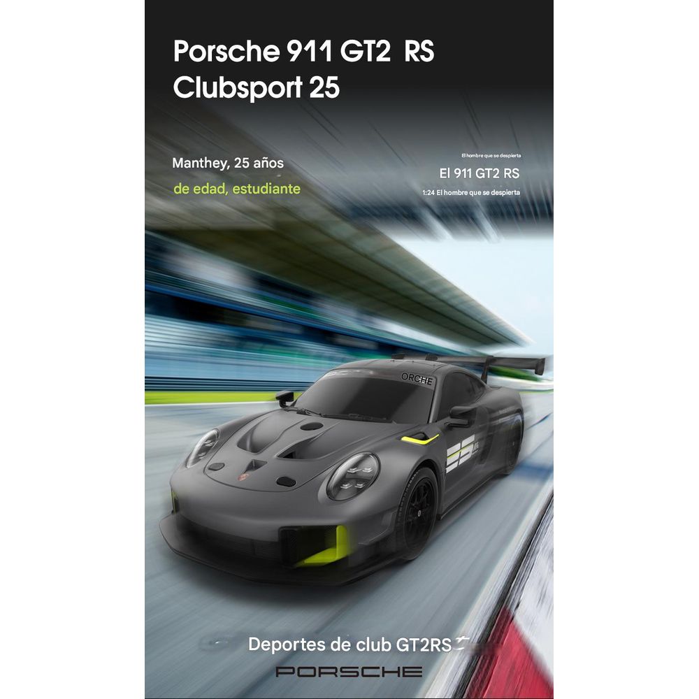 RASTAR 1:24 Porsche 911 Remote Control Car