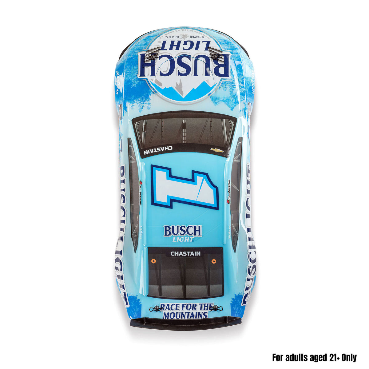 1/12 Losi NASCAR 2025 Ross Chastain No. 1 Busch Light Brushed On-Road Car