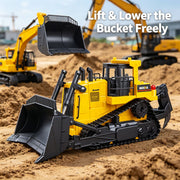 HUINA 1554 1:18 11CH Remote Control Heavy-Duty Bulldozer