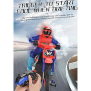 1/10 2.4GHz Electric Remote Control Spray Drift Racing Stunt Motorcycle with Lights