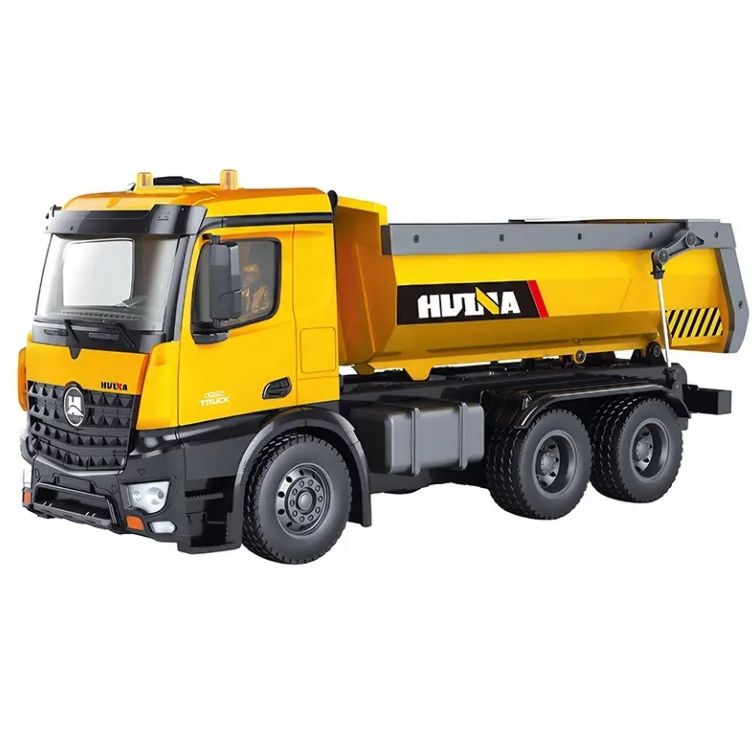 Huina 1573 1:14 RC Dump Truck 10CH 2.4GHz Remote Control Construction Vehicle with LED Lights