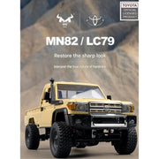 MNRC MN82 RTR 1/12 2.4G 4WD RC Car TOYOTA Land Cruiser LC79 RC Pickup Truck