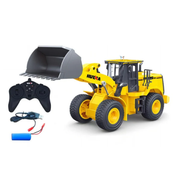 Huina 1552 1:16 11CH RC Loader Bulldozer Alloy Engineering Construction Truck with Lights