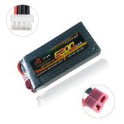 High-speed lithium battery 7.4V 6200MAH 2S T Plug
