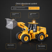 Huina 1552 1:16 11CH RC Loader Bulldozer Alloy Engineering Construction Truck with Lights