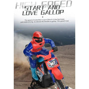 1/10 2.4GHz Electric Remote Control Spray Drift Racing Stunt Motorcycle with Lights