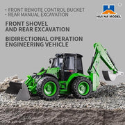 HUINA 1579 1:14 9CH RC Loader Excavator 2 in 1 Construction Vehicle