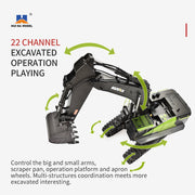 Huina 1582 Truck Toy close-up of metal body design