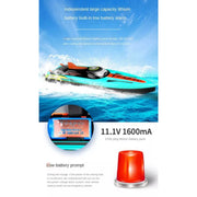 TORNADO 50KM/H Anti-Rollover Electric Brushless Remote Control Speedboat