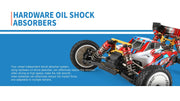 WLtoys 104001 Brushed 45km/h Metal Chassis 4WD Electric High Speed Remote Control Truggy Drift Car