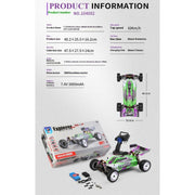 WLtoys 104002 Brushless 60km/h Metal Chassis 4WD Electric High Speed Remote Control Truggy Drift Car