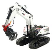 Huina 1594 1:14 RC Excavator 22CH 2.4GHz Alloy Metal Construction Vehicle with 4 Interchangeable Attachments