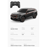 RASTAR 1/24 BMW XM Electric Remote Control SUV Car