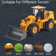 Huina 1552 1:16 11CH RC Loader Bulldozer Alloy Engineering Construction Truck with Lights