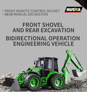 HUINA 1579 1:14 9CH RC Loader Excavator 2 in 1 Construction Vehicle