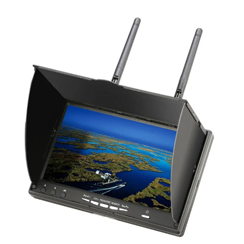 Aerial PhotoGraphy FPV 7inch Dual Receiving Handheld Screen 5.8G All-in-one Machine Display LCD5802s Built-in DVR Monitor